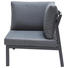 LOUNGEECKTEIL - Dunkelgrau/Anthrazit, MODERN, Textil/Metall (79/70/76cm) - Amatio LOUNGEECKTEIL - Dunkelgrau/Anthrazit, MODERN, Textil/Metall (79/70/76cm) - Amatio