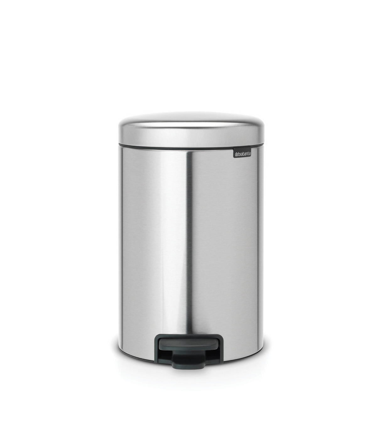 ABFALLEIMER NEW ICON 12 L  - Silberfarben, Basics, Kunststoff/Metall (25.1/41.1/33.8cm) - Brabantia
