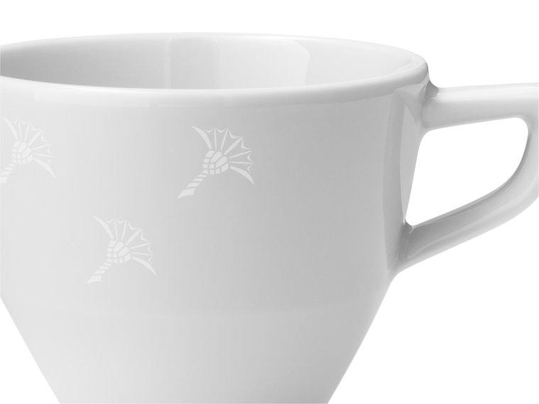 ESPRESSOTASSEN-SET Faded Cornflower  - Weiß, Design, Keramik (6,4/11,5/5,0cm) - Joop!
