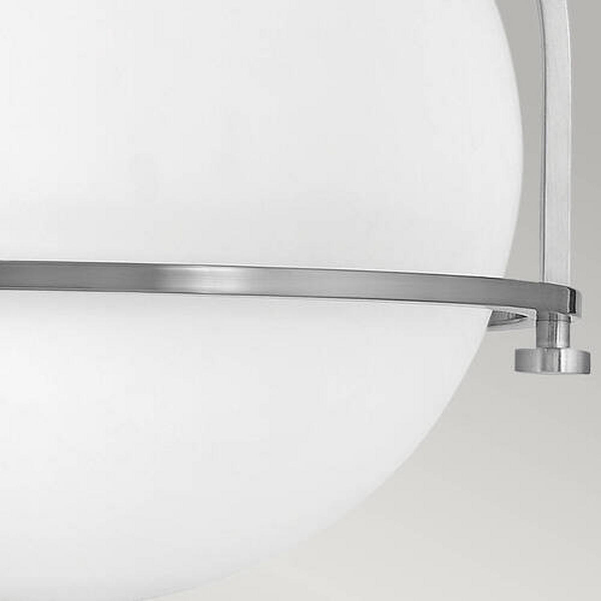 STROPNA SVETILKA Elstead Somerset 28.2/31.8 cm   - barve niklja, Design, kovina/steklo (28.2/31.8cm) - Elstead Lighting