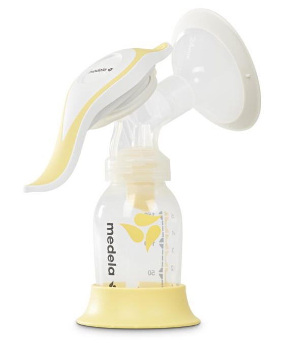 BRÖSTPUMP  Harmony flex  - vit/gul, Basics, plast (16,7/20/8cm) - Medela