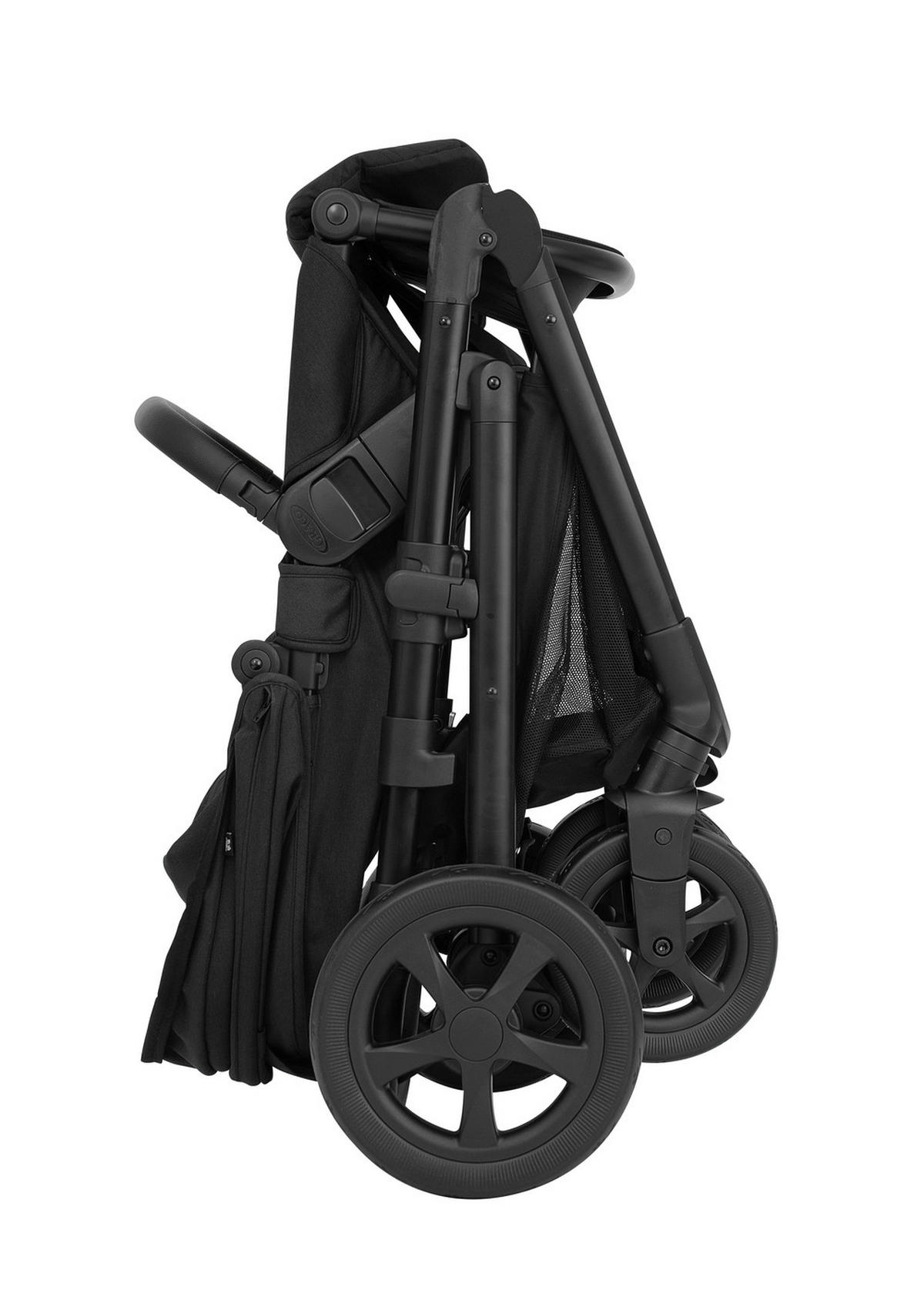 KINDERWAGENSET Near2Me DLX 3in1  - Schwarz, Basics, Textil/Metall (95/62,7/120cm) - Graco