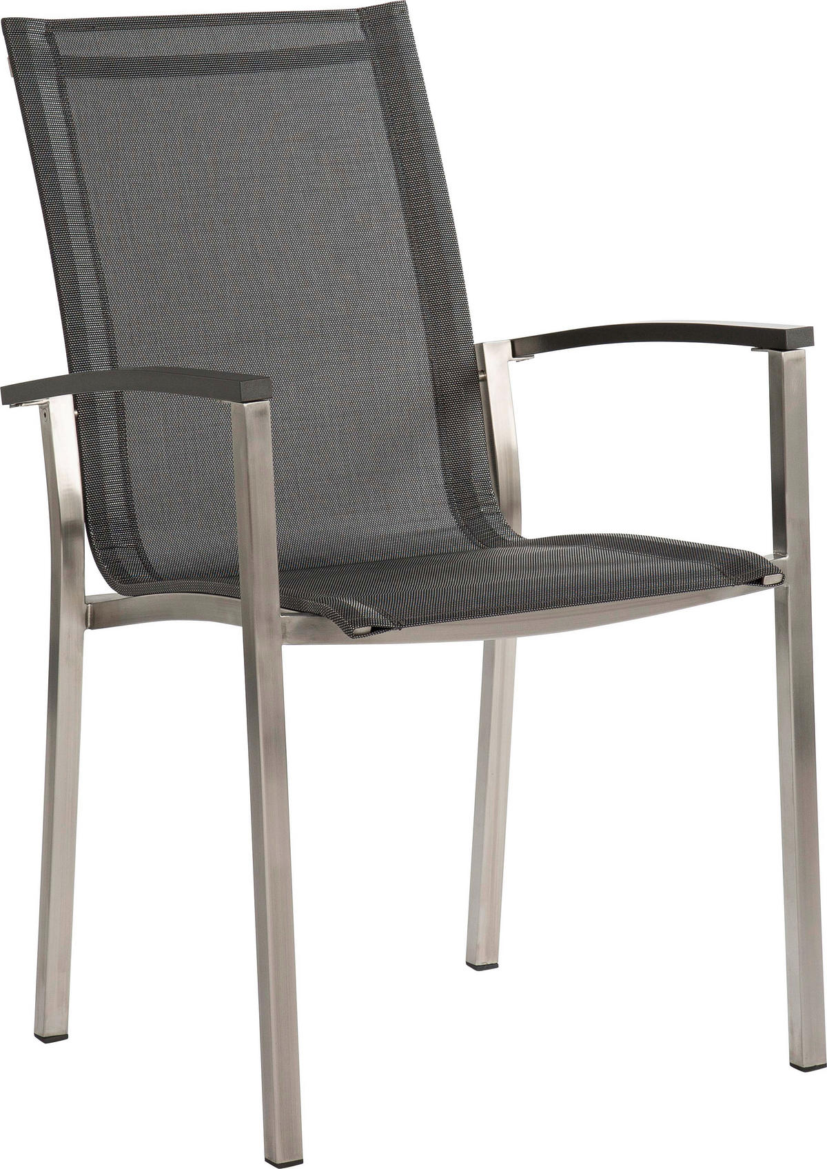 STAPELSESSEL Anthrazit, Grau, Edelstahlfarben  - Edelstahlfarben/Anthrazit, Design, Textil/Metall (56/95/66cm) - Stern