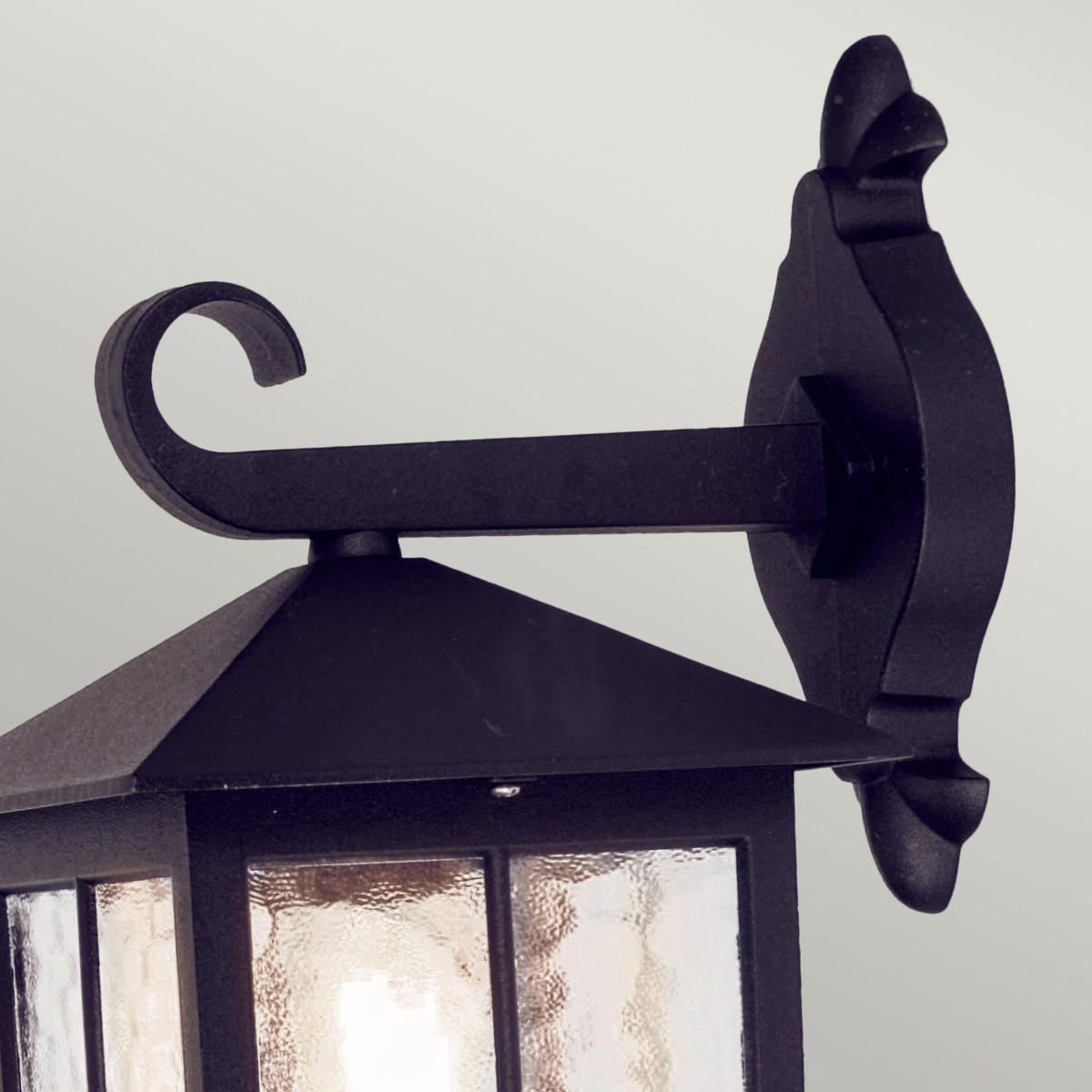 AUSSENWANDLEUCHTE - Schwarz, Konventionell, Glas/Metall (18.5/33.5/23.7cm) - Elstead Lighting