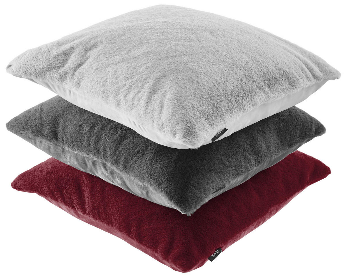 KISSENHÜLLE YUKON 48/48 cm  - Anthrazit, Design, Textil (48/48cm) - Novel