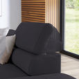 ECKSOFA in Echtleder Dunkelbraun  - Dunkelbraun/Schwarz, Design, Leder/Metall (270/220cm) - Novel