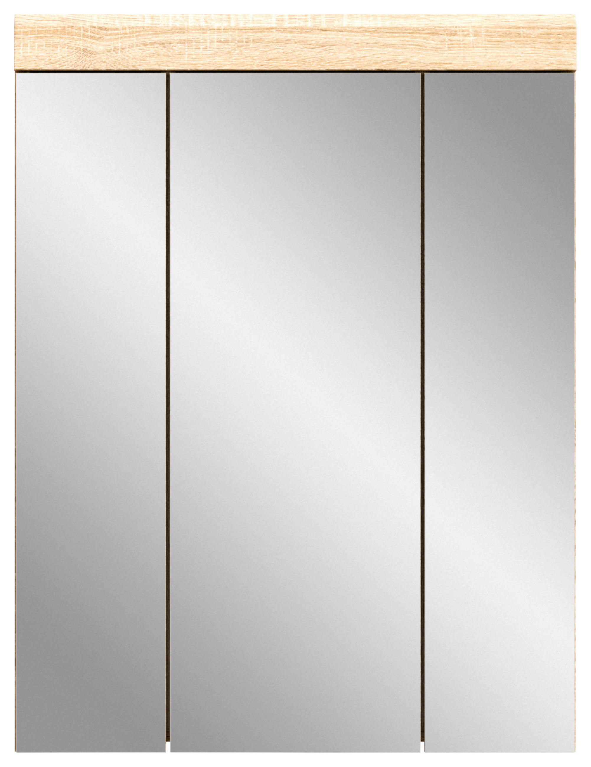 SPIEGELSCHRANK 60/79/18 cm  - Eichefarben, MODERN, Glas/Holzwerkstoff (60/79/18cm) - MID.YOU