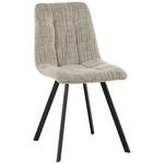 STUHL  Stoffauswahl Webstoff  - Schwarz/Grau, Design, Textil/Metall (45/88/55cm) - Carryhome