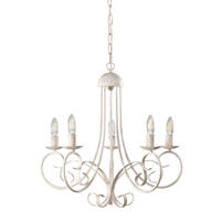 KRONLEUCHTER 60/110 cm   - Weiß, KONVENTIONELL, Metall (60/110cm)