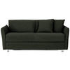 SCHLAFSOFA in Textil Dunkelgrün  - Chromfarben/Dunkelgrün, Modern, Textil/Metall (194/85/100cm) - Bali