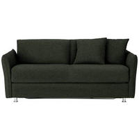 SCHLAFSOFA in Textil Dunkelgrün  - Chromfarben/Dunkelgrün, Modern, Textil/Metall (194/85/100cm) - Bali