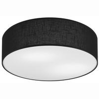 DECKENLEUCHTE    13/45/13 cm  - Schwarz Hochglanz, Basics, Textil (13/45/13cm)