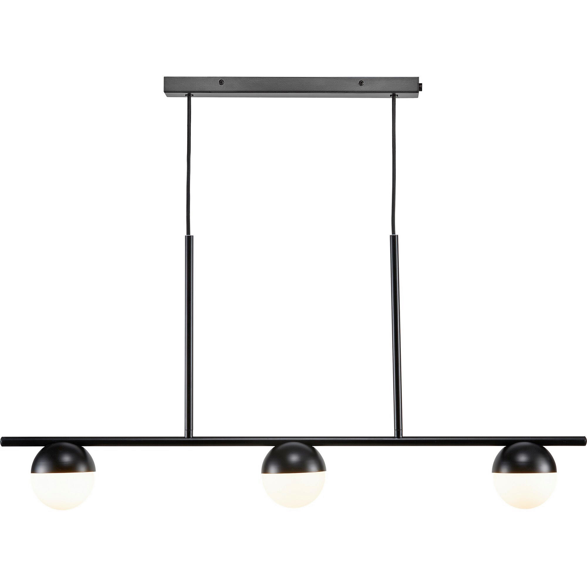 PENDELLEUCHTE Contina 41/90/10 cm  - Schwarz, Design, Metall (41/90/10cm) - Nordlux
