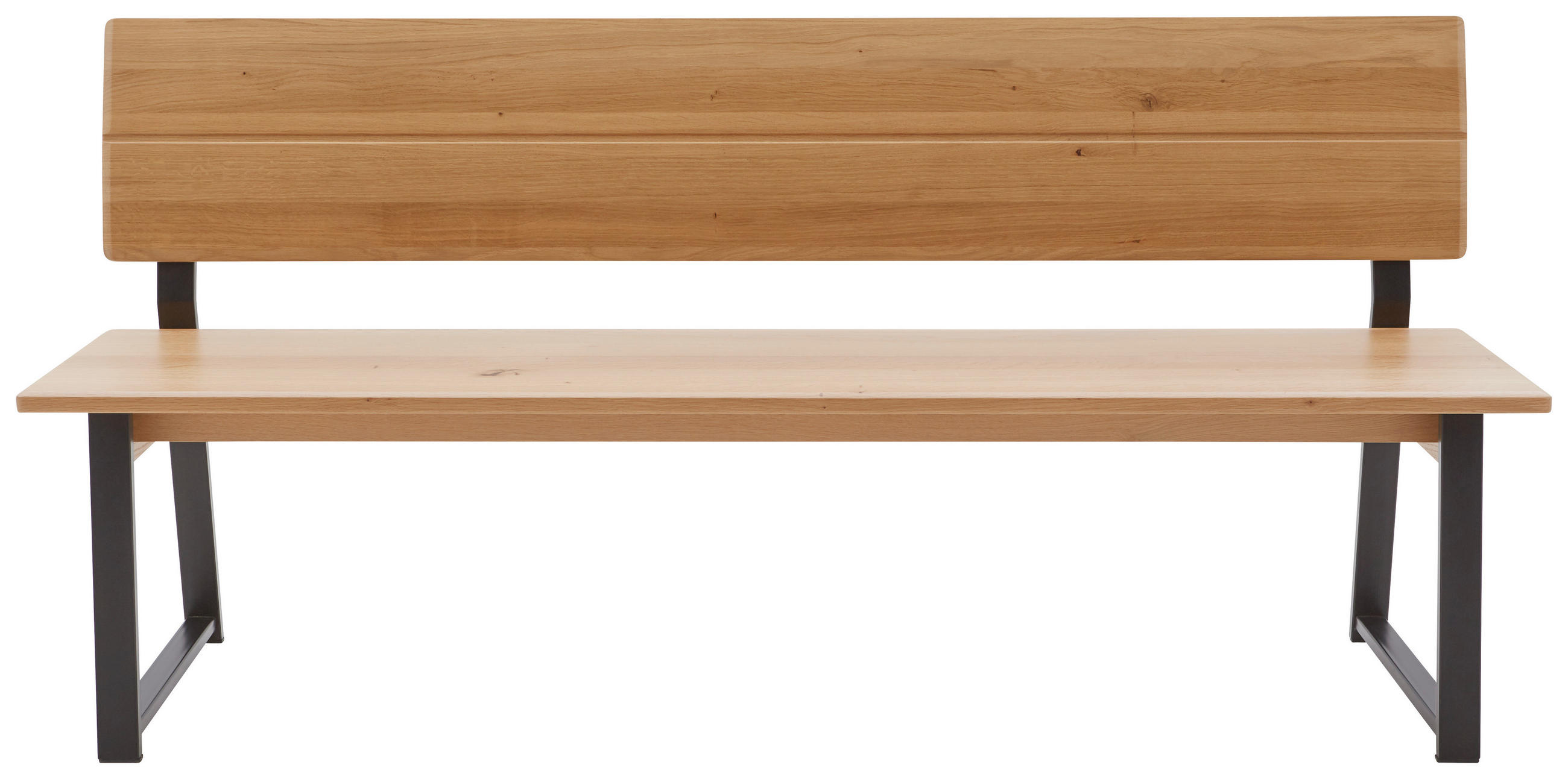 SITZBANK 220/85/56 cm  in Blau, Schwarz, Wildeiche  - Blau/Wildeiche, KONVENTIONELL, Holz/Textil (220/85/56cm) - Valnatura