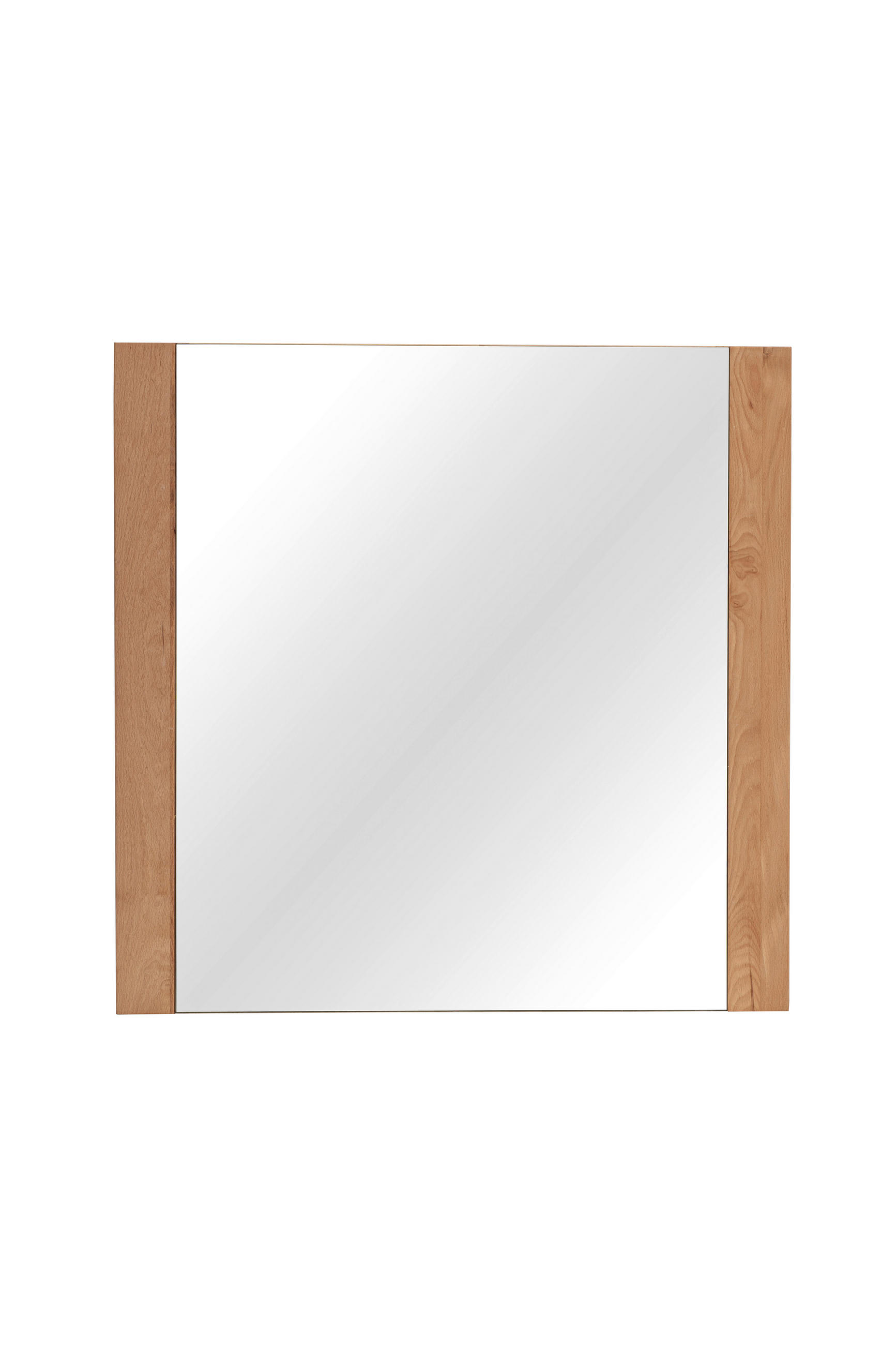WANDSPIEGEL 80/80/3 cm    in quadratisch  - Kernbuche, Natur, Glas/Holz (80/80/3cm) - Linea Natura