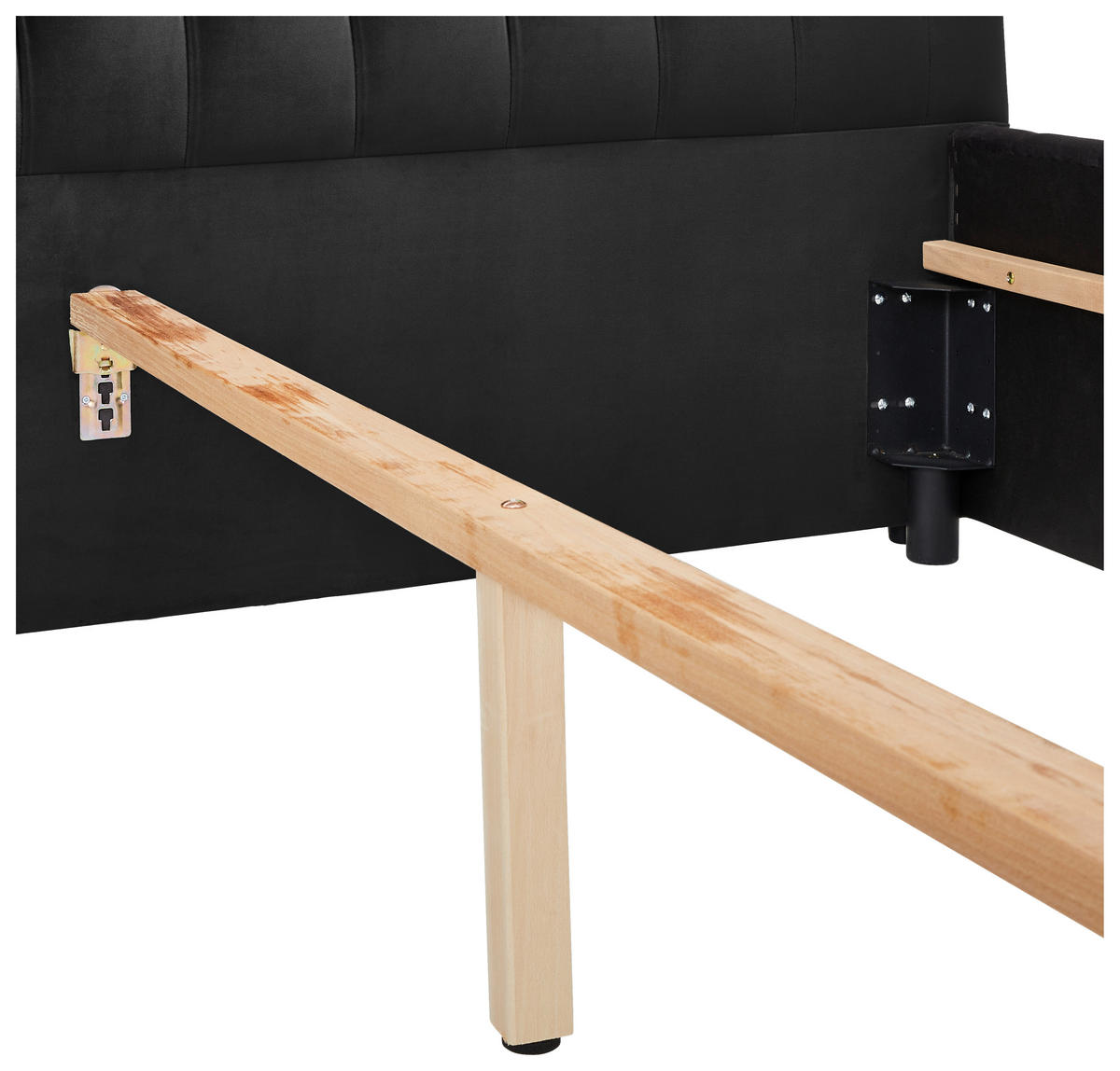 TAPECIRANI KREVET   180/200 cm   crna  - crna, Konvencionalno, tekstil/plastika (180/200cm) - Carryhome