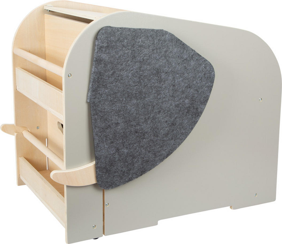 SPIELZEUGBOX  - Multicolor, Basics, Holz/Textil (63/41/51cm) - small foot