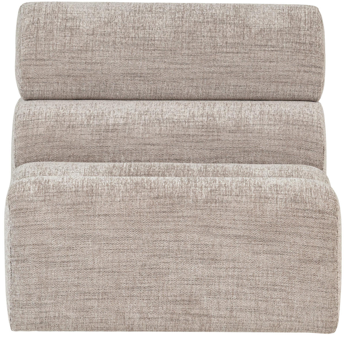 SOFAELEMENT Novi Webstoff Naturfarben  - Schwarz/Naturfarben, Design, Kunststoff/Textil (82/86/113cm) - Livetastic