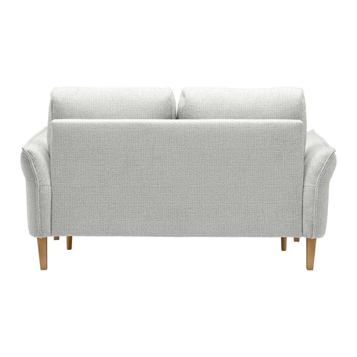 2-SITZER-SOFA in Webstoff Hellgrau  - Eichefarben/Hellgrau, Modern, Holz/Textil (150/85/92cm) - MID.YOU