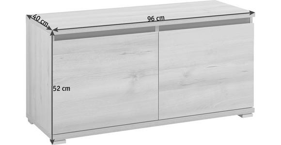 GARDEROBENBANK Anthrazit, Buchefarben  - Anthrazit/Buchefarben, Basics, Holzwerkstoff (96/52/40cm) - Carryhome