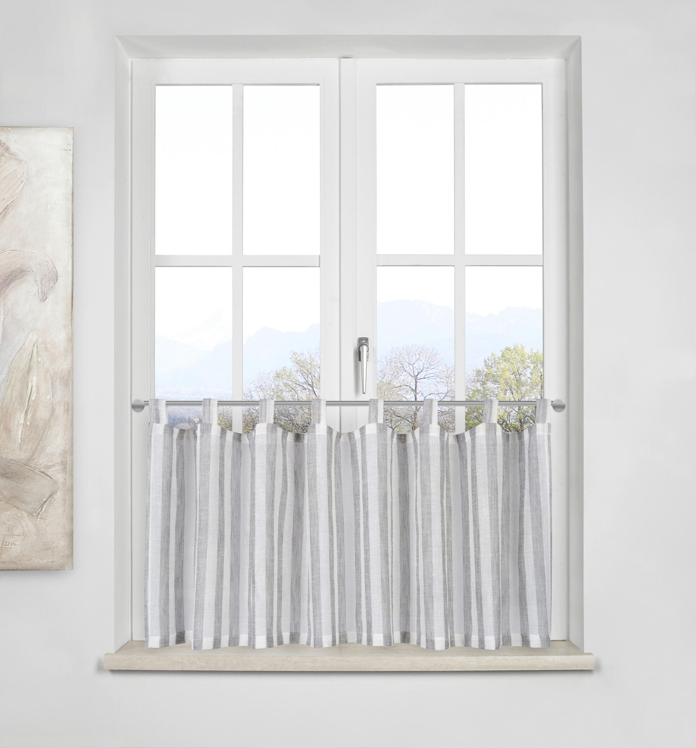 KURZGARDINE    140/50 cm  - Grau, KONVENTIONELL, Textil (140/50cm) - Esposa