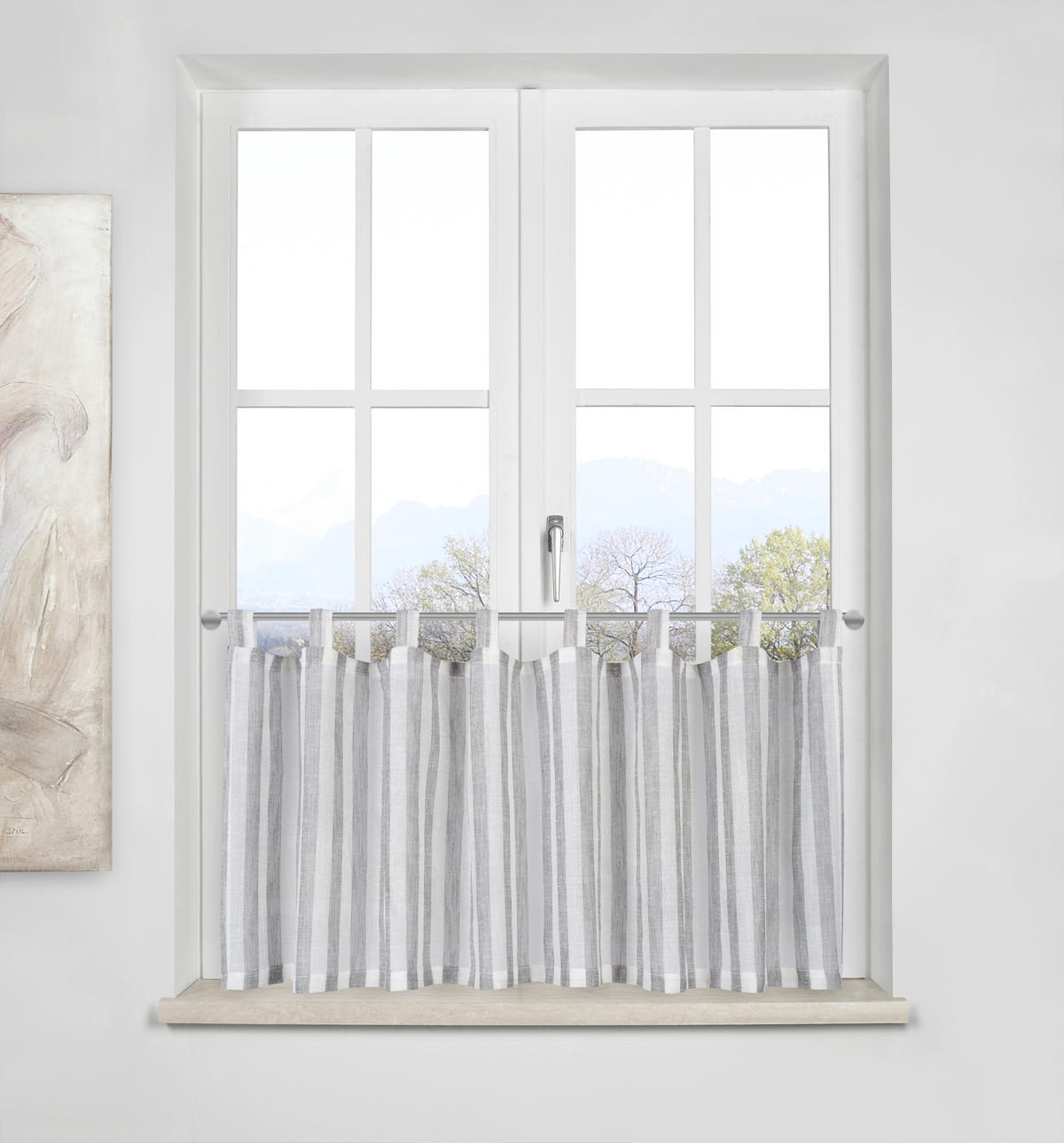 KURZGARDINE    140/50 cm  - Grau, KONVENTIONELL, Textil (140/50cm) - Esposa