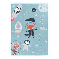 KINDERTEPPICH 115/170 cm  - Blau/Weiss, Trend, Textil (115/170cm) - Ben'n'jen