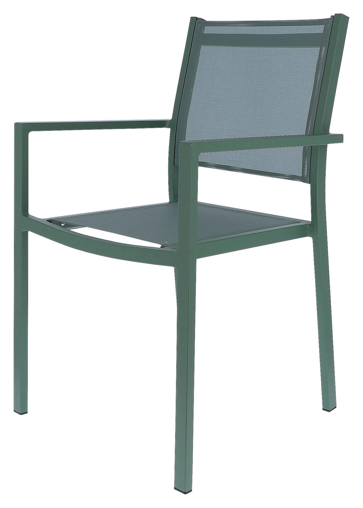 STAPELSESSEL Aluminium Grün  - Grün, MODERN, Textil/Metall (54/88/53cm) - FIAM