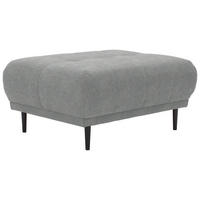 HOCKER in Textil Grau  - Schwarz/Grau, Design, Holz/Textil (93/45/77cm) - Stylife