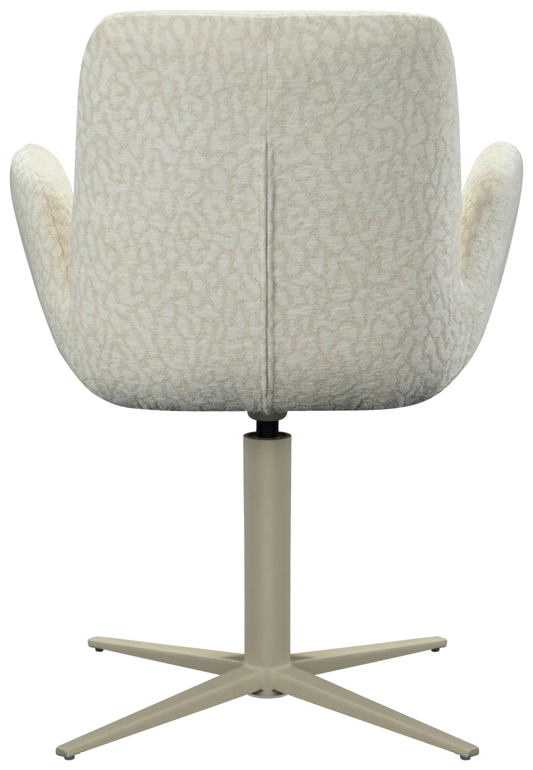 ARMLEHNSTUHL  in Eisen Mikrofaser  - Beige/Schwarz, Design, Textil/Metall (62/85,5/61,5cm) - Lomoco