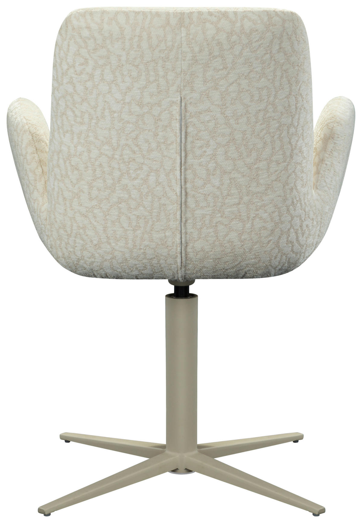 ARMLEHNSTUHL  in Eisen Mikrofaser  - Beige/Schwarz, Design, Textil/Metall (62/85,5/61,5cm) - Lomoco