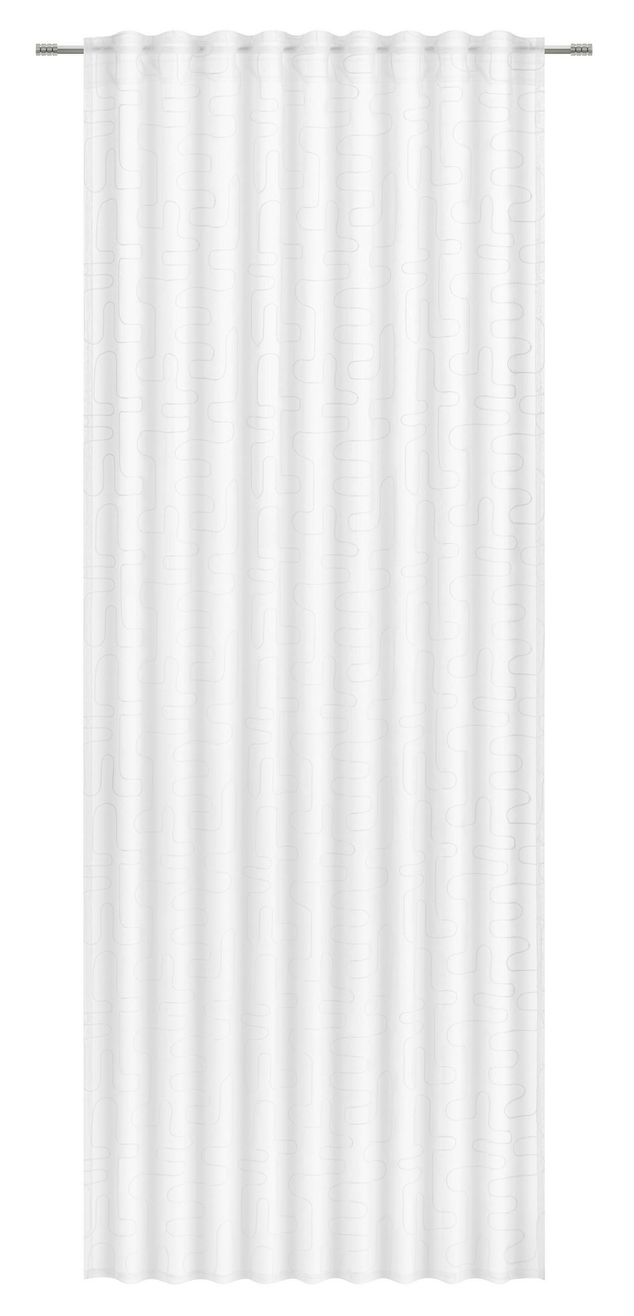 FERTIGVORHANG transparent  - Weiß, KONVENTIONELL, Textil (135/245cm) - Esposa