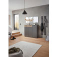 GARDEROBE 4-teilig  in 160/200/40 cm  - Eichefarben/Graphitfarben, Design, Holzwerkstoff (160/200/40cm) - Voleo