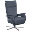 FERNSEHSESSEL in Blau, Grau  - Blau/Grau, Modern, Leder (77/116/80cm) - Livetastic