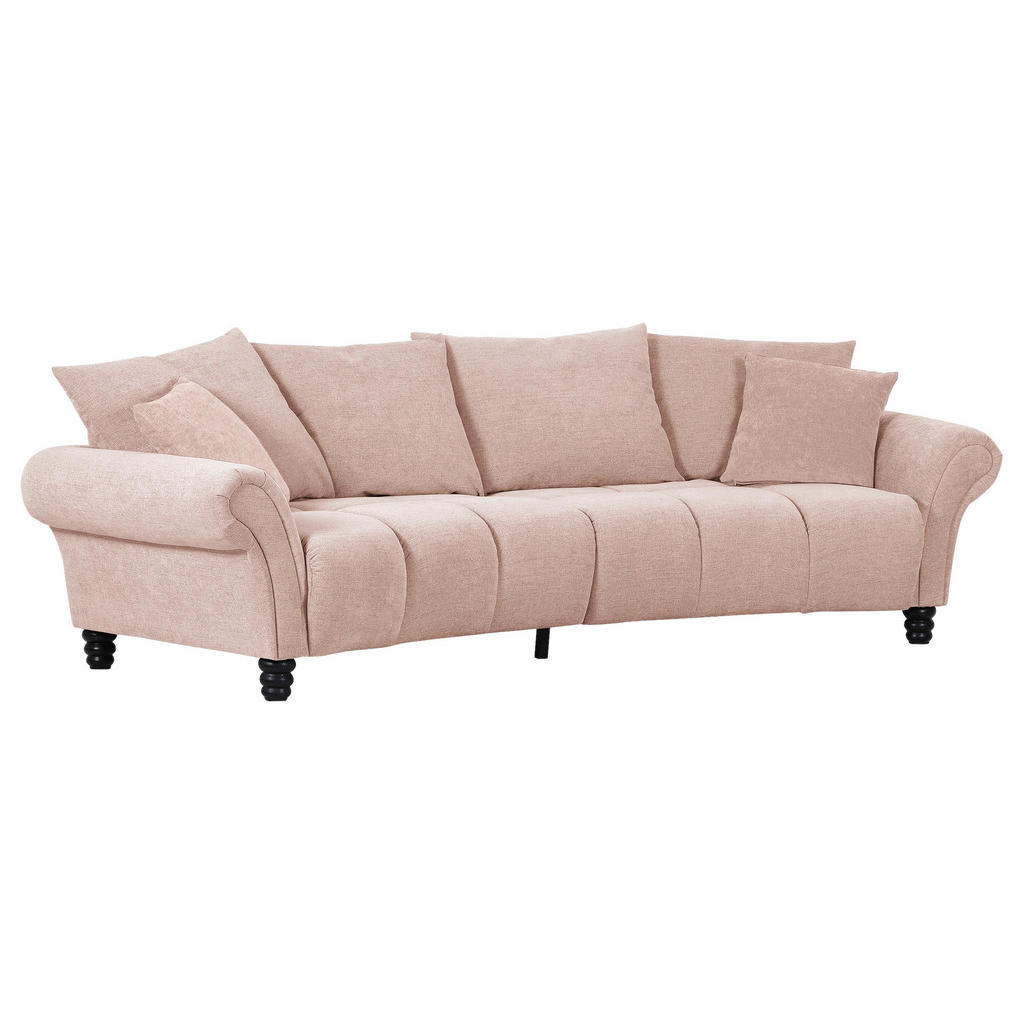 Thumbnail - Carryhome Bigsofa, Rosa, Textil, Buche, massiv, 3,5-Sitzer, Füllung: Polyester, 290x78x115 cm, Rücken echt, Wohnzimmer, ...
