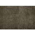 WOHNLANDSCHAFT Olivgrün Struktur - Schwarz/Olivgrün, KONVENTIONELL, Textil/Metall (253/357/188cm) - Carryhome