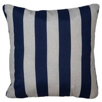 ZIERKISSEN  - Blau/Creme, Basics, Textil (50/50/10cm)