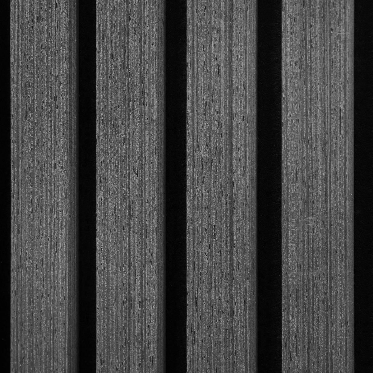 AKUSTIKPANEEL Nachbildung 41/120/2,1 cm  - Schwarz, Design, Holzwerkstoff/Kunststoff (41/120/2,1cm) - Livetastic