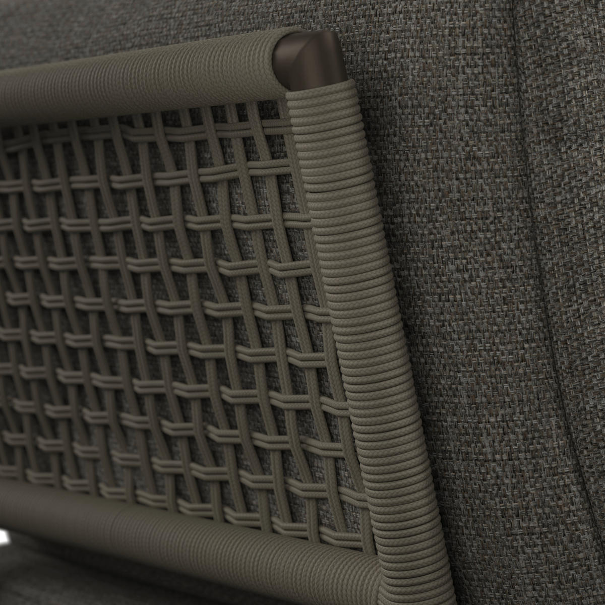 LOUNGEBETT  - Taupe/Naturfarben, Design, Kunststoff/Textil (99/83/151cm) - Amatio