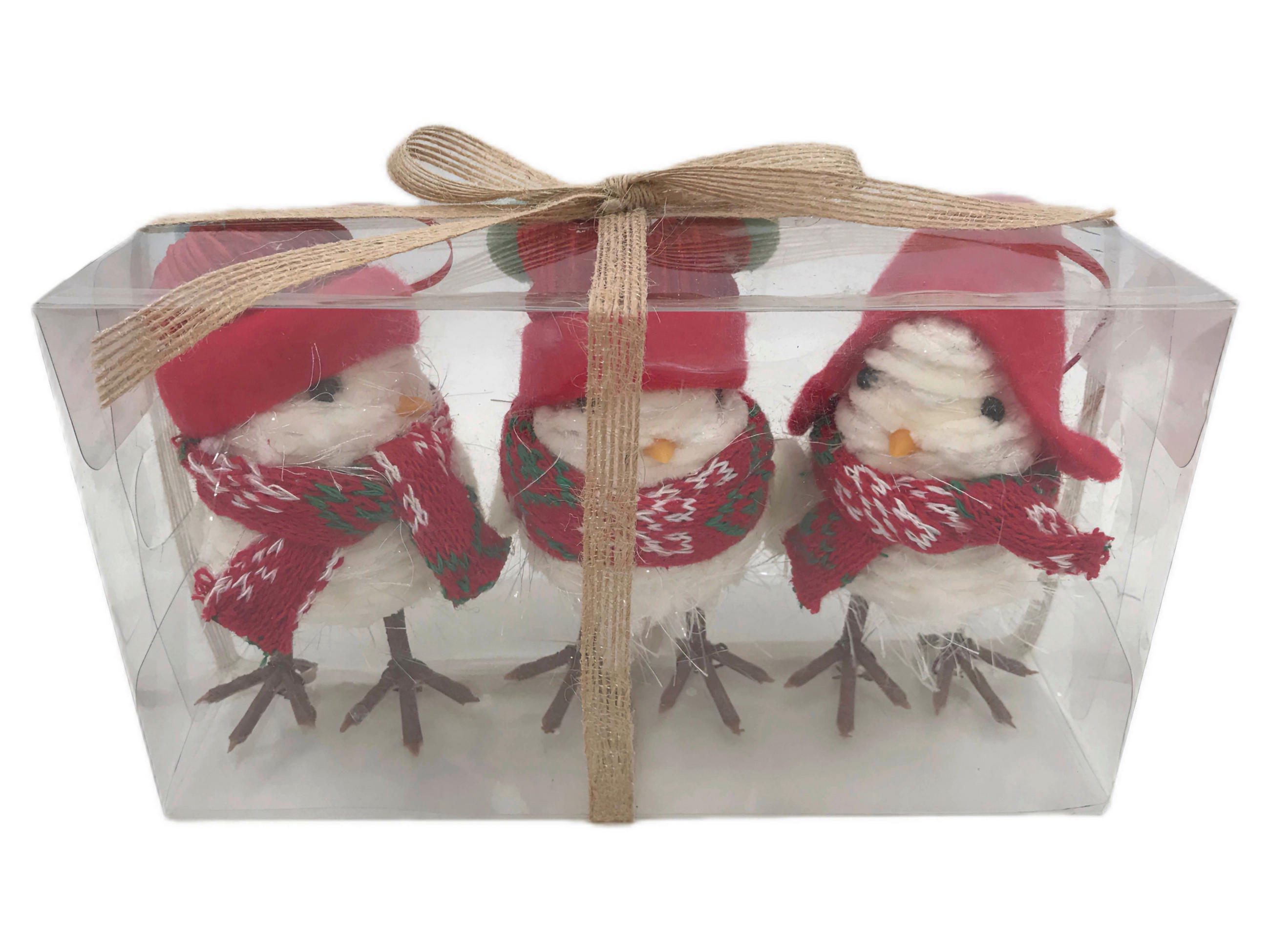 ORNAMENTE BRAD DE CRĂCIUN - maro/alb, Trend, plastic/metal (8cm) - X-Mas