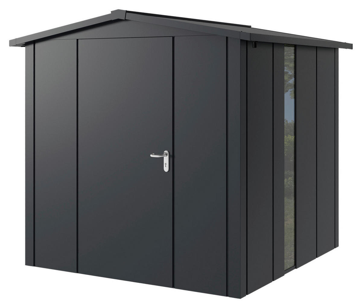 GERÄTEHAUS 237/223/229 cm  - Anthrazit, Basics, Metall (237/223/229cm)