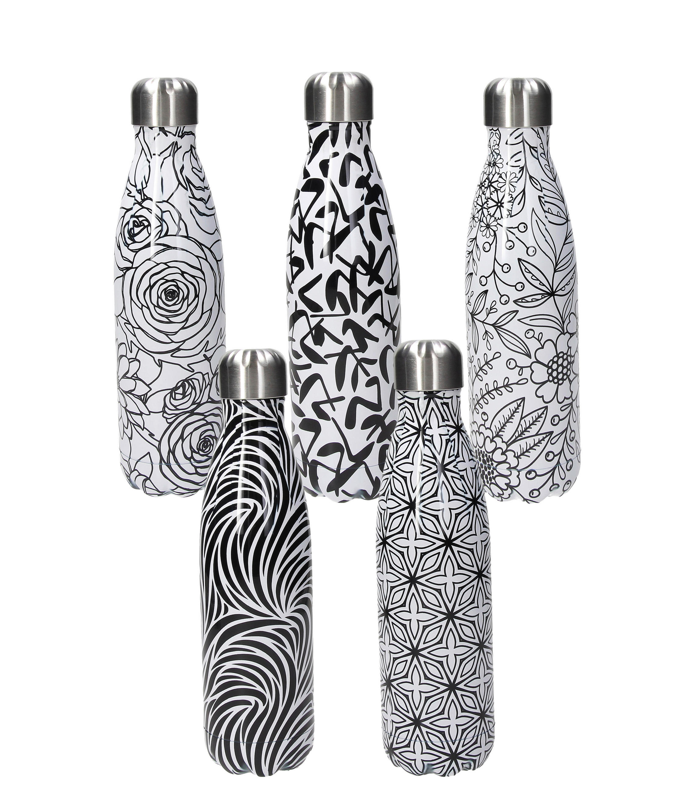 BOCA   0,5 l      GRANCUCINA TATOO COLLECTION  - bijela/crna, Basics, metal (6,5/28cm) - Tognana