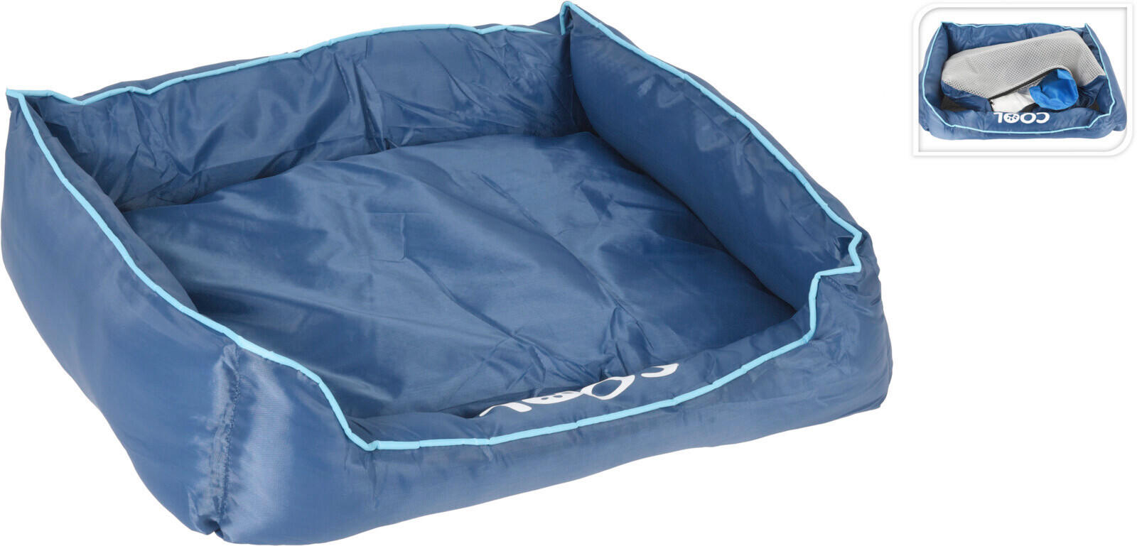 HAUSTIERKISSEN - Blau, Basics, Textil (61/48/16cm)