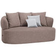 2-SITZER-SOFA in Chenille Rotbraun  - Rotbraun/Hellgrau, MODERN, Kunststoff/Textil (177/86/105cm) - Hom`in