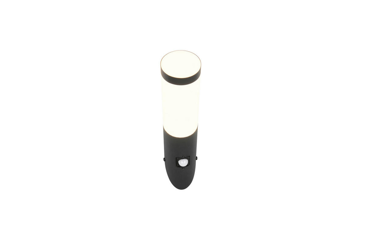 AUßENWANDLEUCHTE 7,5/17/39 cm   - Schwarz/Weiß, Design, Kunststoff/Metall (7,5/17/39cm) - Trio Leuchten