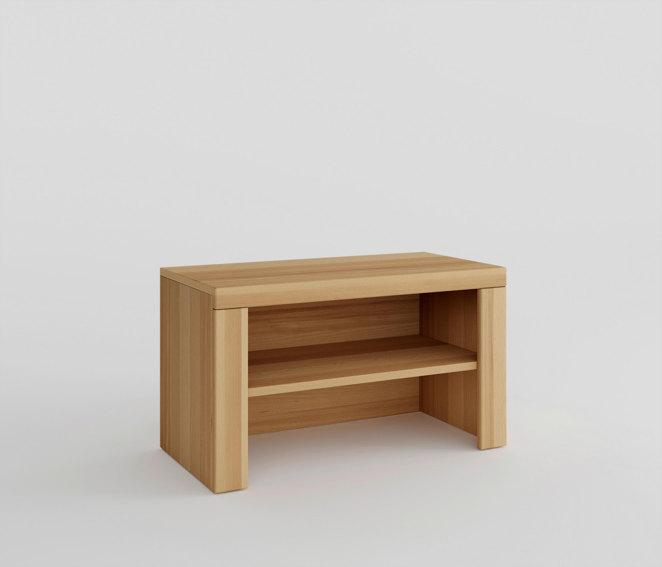 GARDEROBENBANK - Buchefarben/Schwarz, Design, Kunststoff (80/46/40cm) - Livetastic