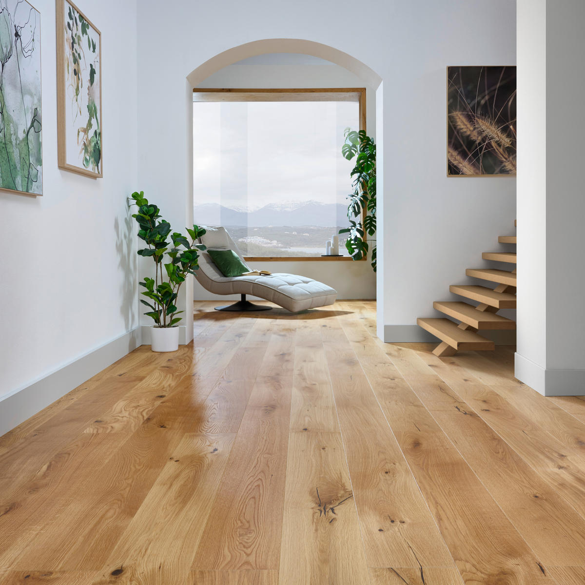 PARKETOVÁ PODLAHA  (m²) dub - barvy dubu/přírodní barvy, Trend, dřevo (180/17,5/1,1cm) - Waldwelt