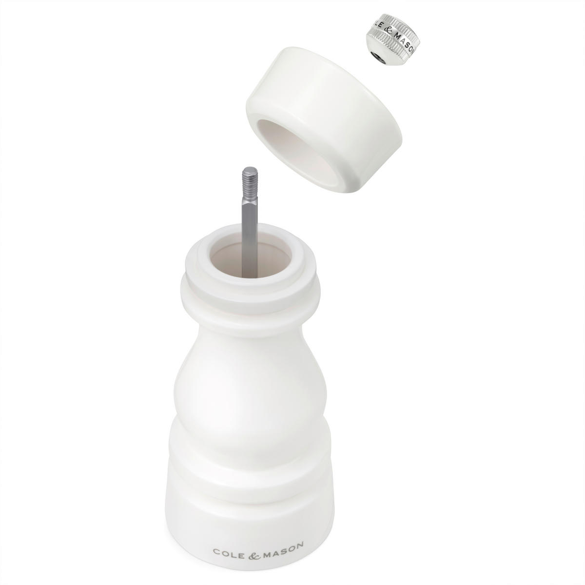 SALZ- UND PFEFFERSTREUER LONDON  - Schwarz/Weiß, Basics, Holz (15,4/6,3cm) - AdHoc