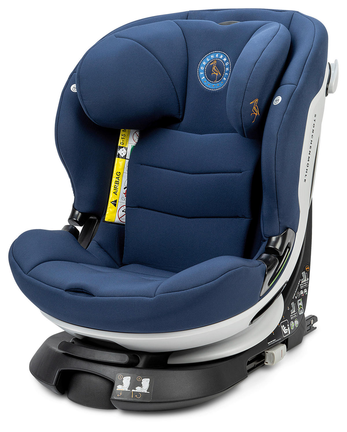 KINDERAUTOSITZ Niki Kid Iris   - Blau, Basics, Textil (45/59/53,5cm) - Storchenmühle