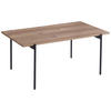 COUCHTISCH 100/60/45 cm rechteckig Schwarz, Eichefarben  - Eichefarben/Schwarz, Design, Holzwerkstoff/Metall (100/60/45cm) - Ti'me